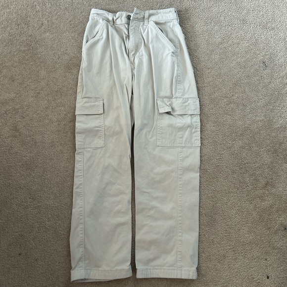Hollister 000 white cargo pants - Picture 1 of 1
